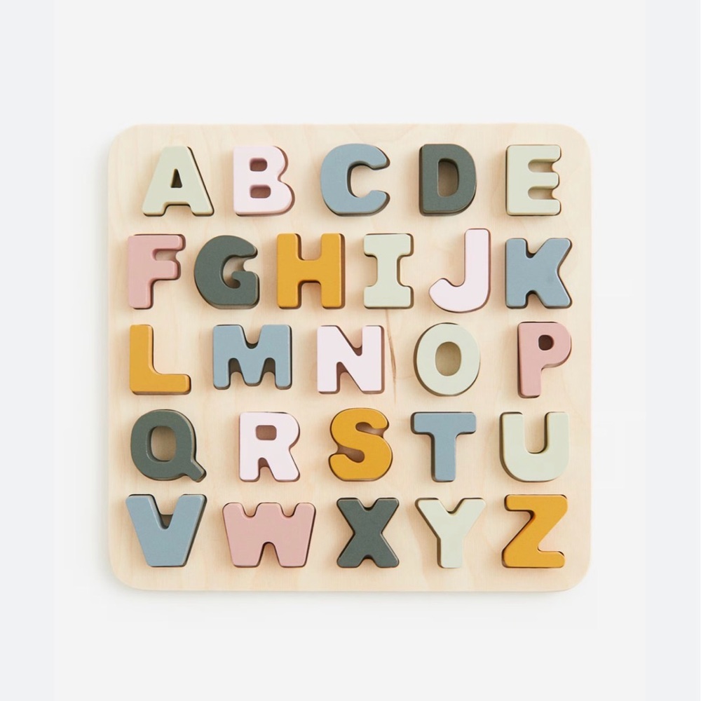 NWT H&M Home Alphabet Puzzle - Multicolor - Picture 3 of 3